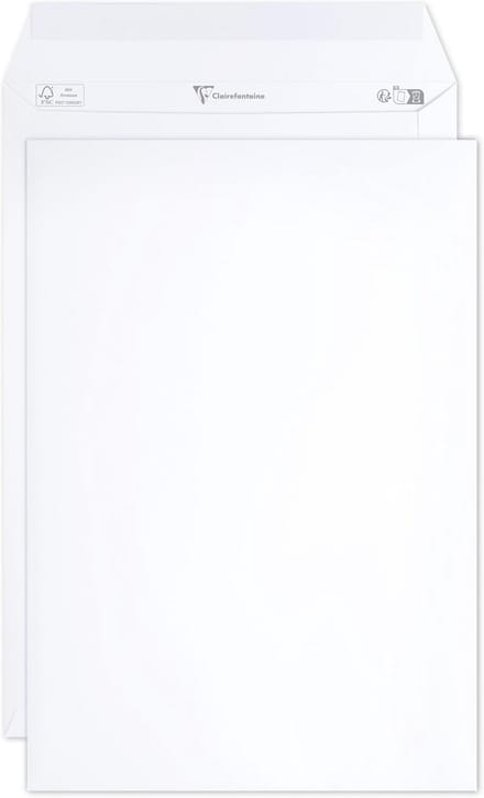 Doos 250 Extra Witte C4 Enveloppen (229x324 mm) Zelfklevend 120g/m²