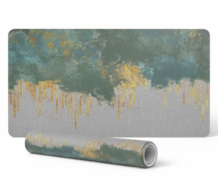 Bureauonderlegger voor toetsenbord en accessoires Abstracte vlekken 90x45 cm