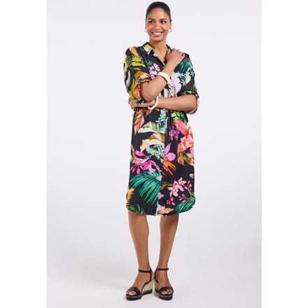 DIDI Dames Tuniek Charma Black Azore print maat 46