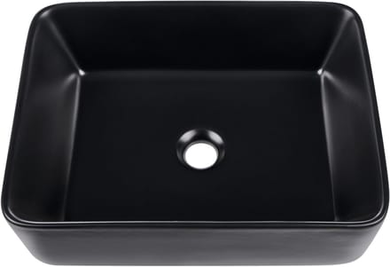 TRAVESIA - Wastafel - Zwart - 49 x 38 cm - Keramiek