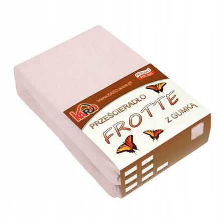 Hoeslaken Frotte met Elastiek 200x220 Roze KARO