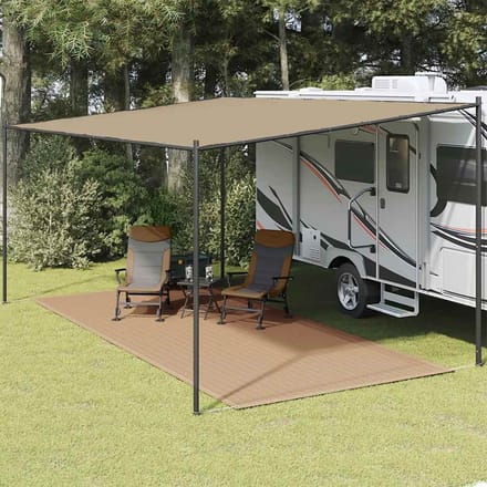 vidaXL Tenttapijt 250x550 cm taupe
