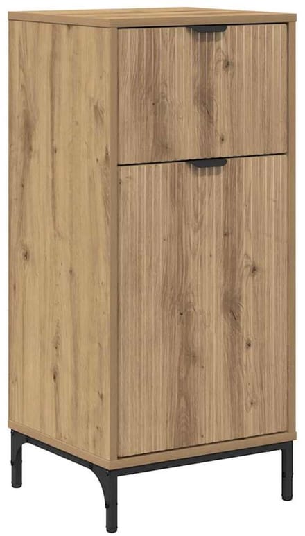 vidaXL - Badkamerkast - Artisan - Eiken - 39,5 - x - 36 - x - 88 - cm