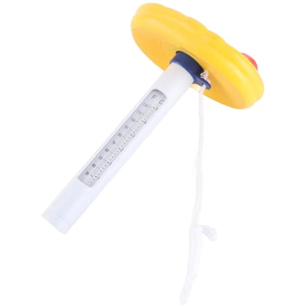 Grappige Cartoon Drijvende Zwembadthermometer voor Buiten Binnen Zwembaden Spa Vijver yellow