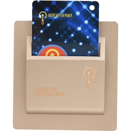 RFID-kaartschakelaar Hotel Hoog vermogen 40A Uitschakel-energiebesparende elektronische sensorschakelaar goud