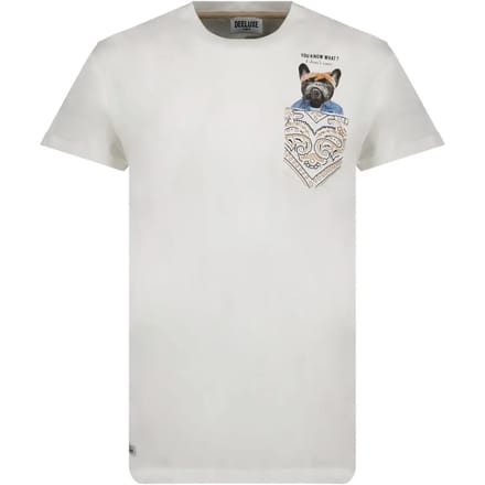 DEELUXE Fancy T-shirt met zakPEPITO Natural