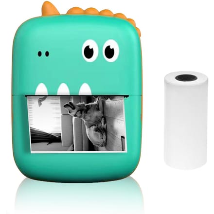 Mini Thermische Printer Multifunctionele Draagbare Sticker Maker Instant Foto Inktloos Afdrukken Ondersteuning BT blue