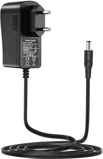 Onf3 - 12V DC-netsnoer - Oplaadkabel - EU-stekker - Zwart - Voor Ip
