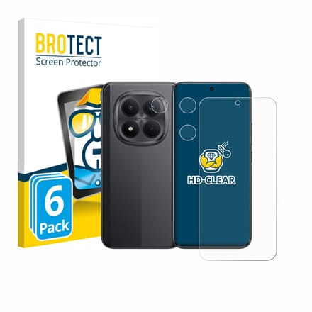 BROTECT - Screenprotector voor Xiaomi Poco M8 Pro (Voor+Camera) - Folie Beschermfolie transparant 6 Stuks