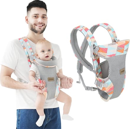Ergonomische Babydrager 4-in-1: Verstelbare Draagzak voor Voor- en Achterkant