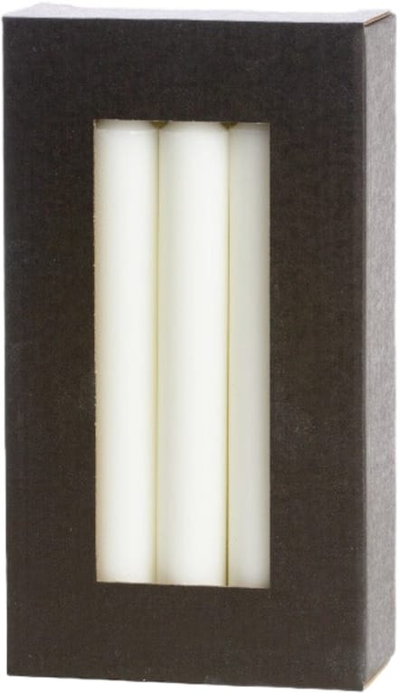 Dinerkaarsen - Kaarsen - 10 stuks - Wit - 2,2 x 19 cm - Rustik Lys