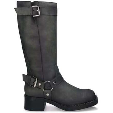 Laarzen Nae Vegan Shoes Vegan Motorlaarzen voor Dames Ruby Grijs