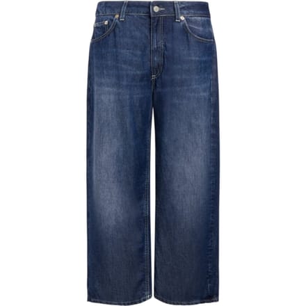 jeans vrouw Dondup - jeans 5 pockets wideleg tami - blauw
