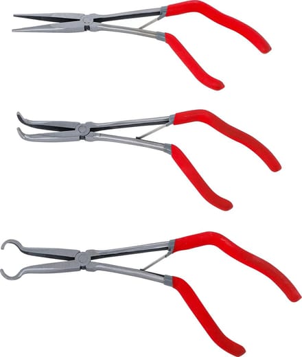 BGS Set telefoon- en langbektangen - met pistoolgreep - 275 mm - 3 delig