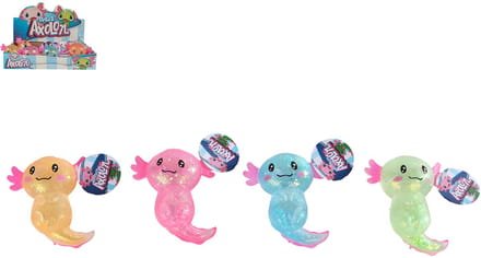 Squeeze Axolotl sugar knijpdier 4asstd Poppetjes en figuren