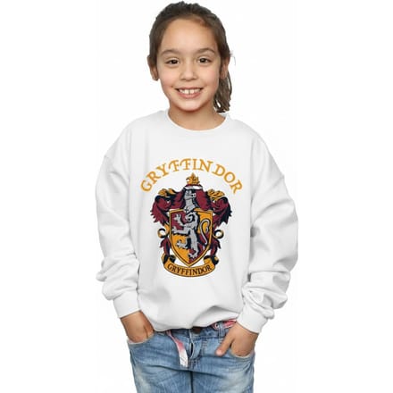 Harry Potter Meisjes Gryffindor Crest Sweatshirt (Wit)