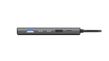 Sitecom - 6 in 1 USB-C Power Delivery Multiport Hub - Ethernet - HDMI 2.0 - 4K 60Hz - USB-C - USB-A - 10Gbps