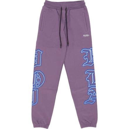 Lichtgewicht trainingsbroek heren gothic sk print broek paars