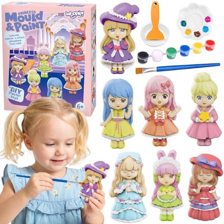 Woopie DIY Paint Creativity Kit - Maak gipsafgietsels en verfpoppen - UNI