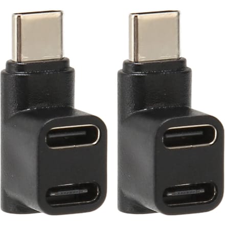 2 stuks 1 naar 2 USB C 3.1 90 graden hoekadapter 10 Gbps USB 3.1 Type C mannelijk naar USBC 3.1 USB C 2.0 dubbel