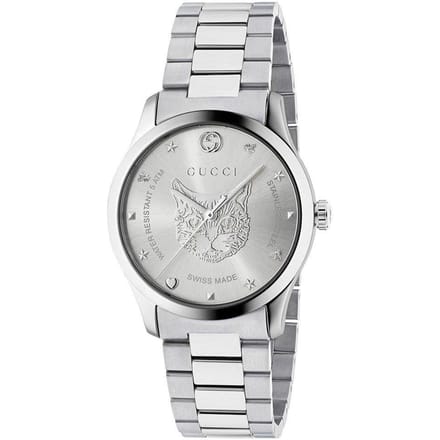 Gucci YA1264095 G-Timeless Zilveren Wijzerplaat Unisex horloge
