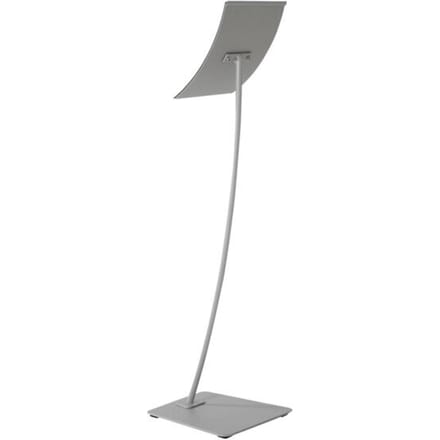 Update Display informatiestandaard concaaf, gebogen ontwerp, poedercoating, DIN A4, zilver