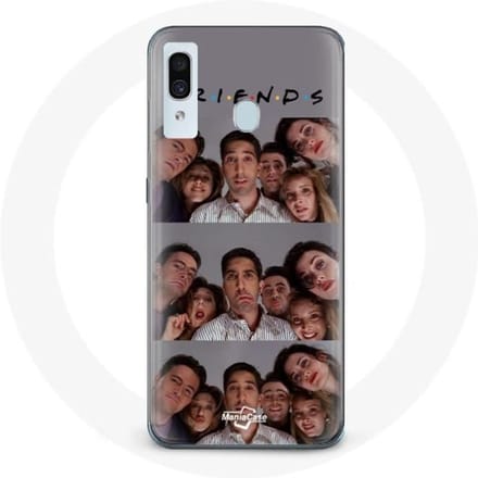 Coque - MANIACASE - Samsung Galaxy A20 - Gris - Souple - Friends Selfie