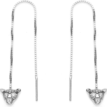 Karma 925 Sterling Zilveren Pull Through Leopard Oorbellen M2132