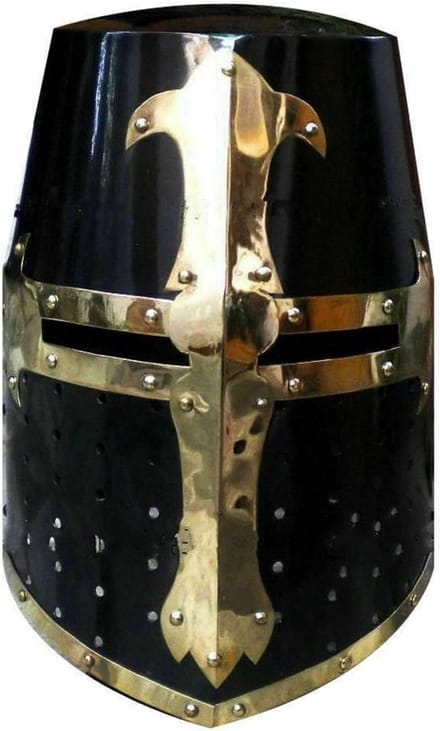 Middeleeuwse Kruisvaarder Helm Harnas Replica