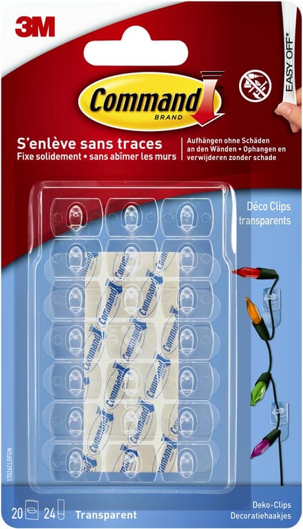Bevestigingsstrip command 3m 17026clr | Set a 1 stuk