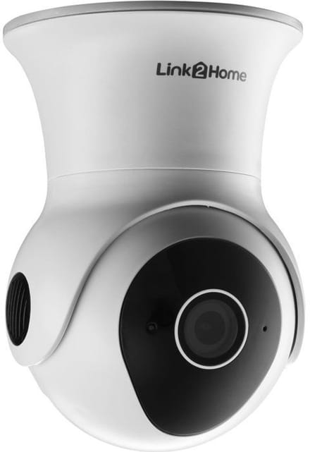 Connected bewakingscamera - LINK2HOME - 1080p - 355°/85° rotatie - IP65 + 16GB SD-kaart