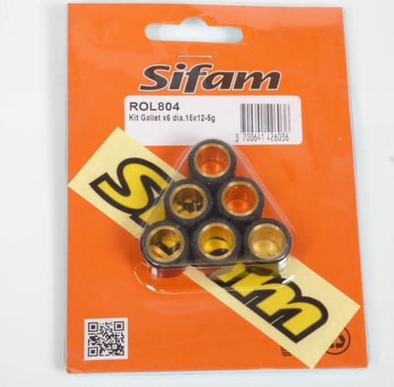 sifam variatorrol voor scooter mbk 50 ns f nitro 4t 2014 tot 2018 15x12 5grs nieuw