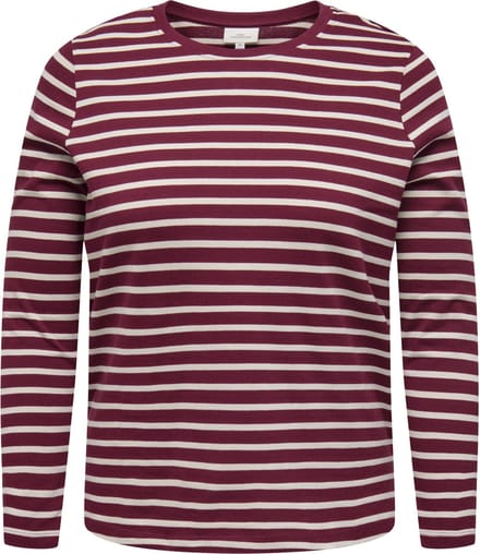 ONLY CARMAKOMA - CARNEW SOPH LIFE LS STRIPE TOP JRS - Meisjes - Blouses
