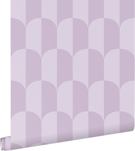 ESTAhome behang art deco bogen lila paars - 53 cm x 10.05 m - 139987