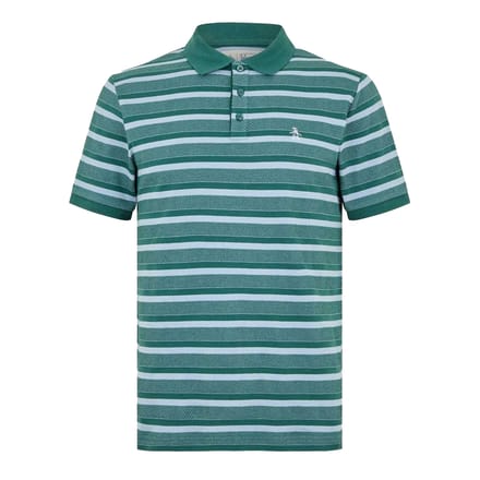 Original Penguin Heren Gestreept Polo Shirt (Bug juni)