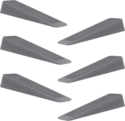 Deurstops - Deurwiggen Rubber - Deuren Open Houden - Anti-slip Duurzaam Zwaar - Pack van 5 - Grijs