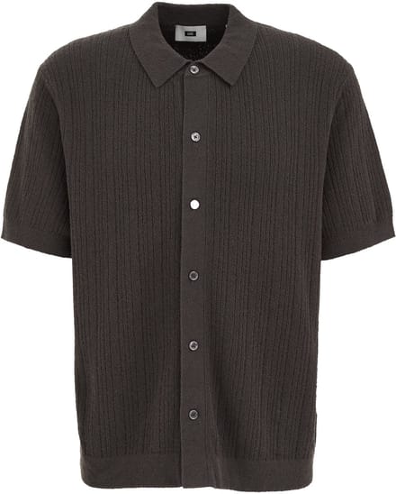 WE Fashion Heren regular fit polo met structuur