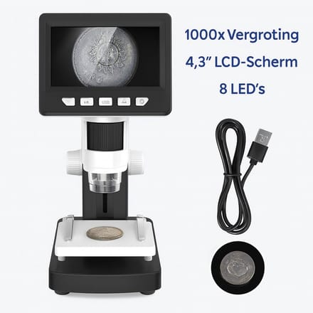 K&R Ventures Digitale microscoop - 4,3 inch LCD - USB