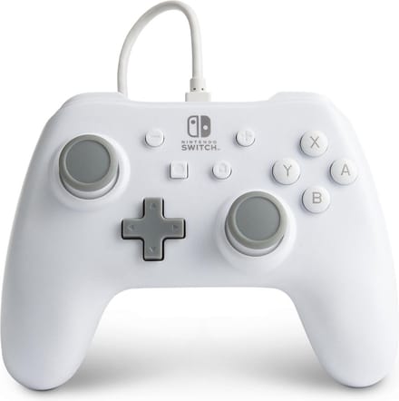 PowerA Wired Controller for Nintendo Switch - White - Wired Controller - Nintendo Switch