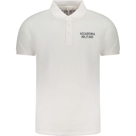 Accademia Militare Witte Katoenen Polo voor Mannen