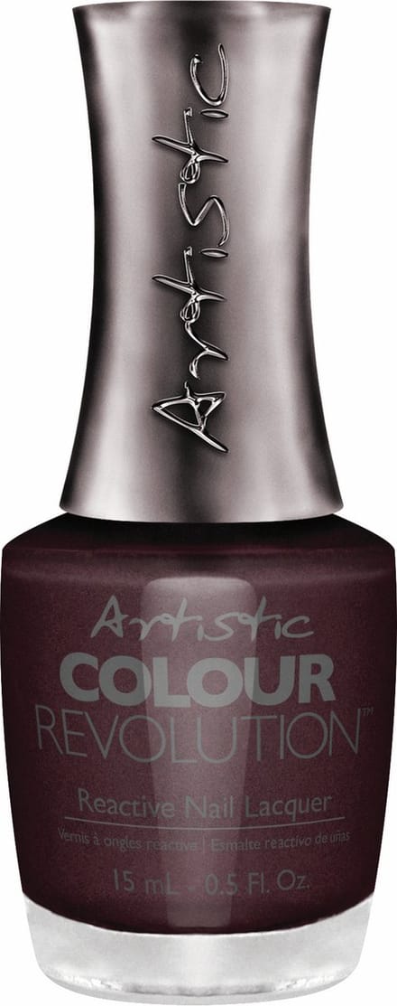 Artistic Nail Design Colour Revolution ' Meet Me Backstage ' ( Donker Bordeax-Rood Metallic )