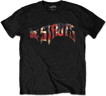 The Struts - Union Jack Logo Heren T-shirt - M - Zwart