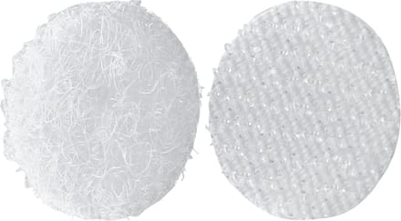 Vel met 140 sets - 13mm - Witte Zelfklevende Klittenband Stippen - type K-13W
