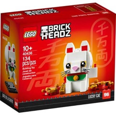 LEGO BrickHeadz Lucky Cat 40436, Bouwpakket, 10 jaar, Kunststof, 134 stuk(s)