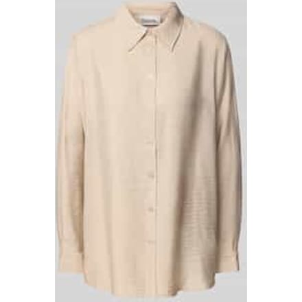 Regular fit overhemdblouse in kreuklook, model 'Kelly'
