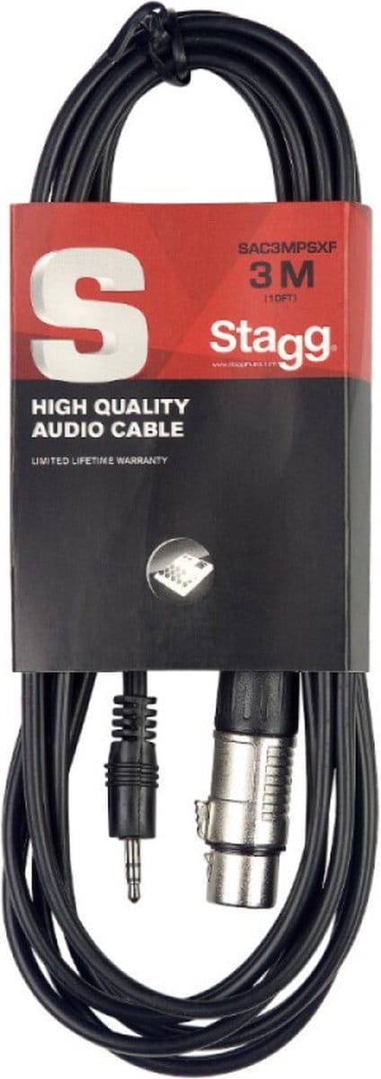 Stagg Audiokabel XLR/mini-jack (v/m) 1m