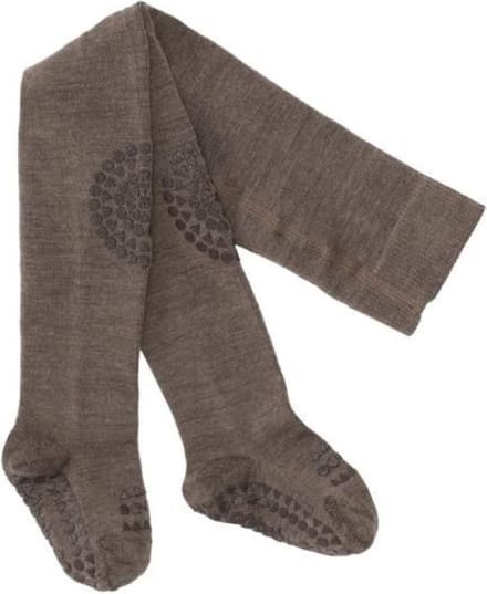GobabyGo - Wollen Maillot - Maillots - Brown Melange 6-12M