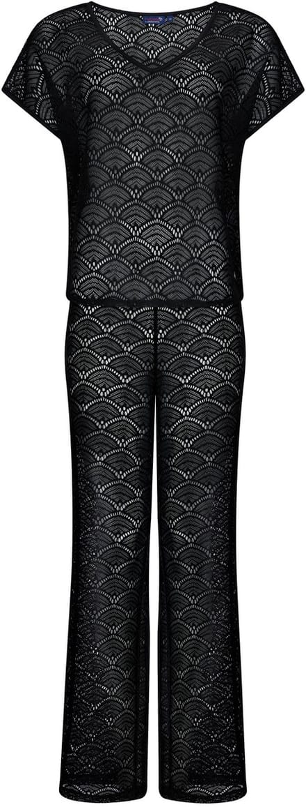 Rebelle Cover-Up Beach Basics - Zwart - Tweedelige Set - Polyester - Maat 42