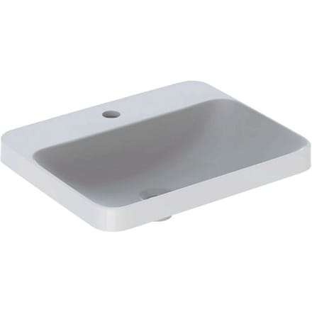 Geberit VariForm built-in washbasin, rectangular, with tap hole bench 500.743.01.2