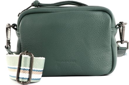 FREDsBRUDER Leren Schoudertas Handian Camera Bag Petrol Donkergroen